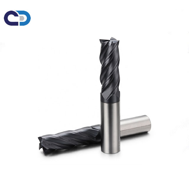 Tungsten carbide end mills for cutting tools