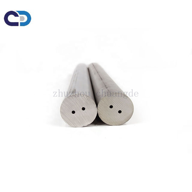 High Hardness Tungsten Carbide Round Rods With Two Helical Holes