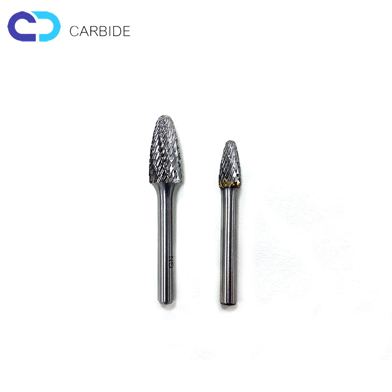 tungsten carbide burr with all cut type and tooth shapes for machining surface  profile