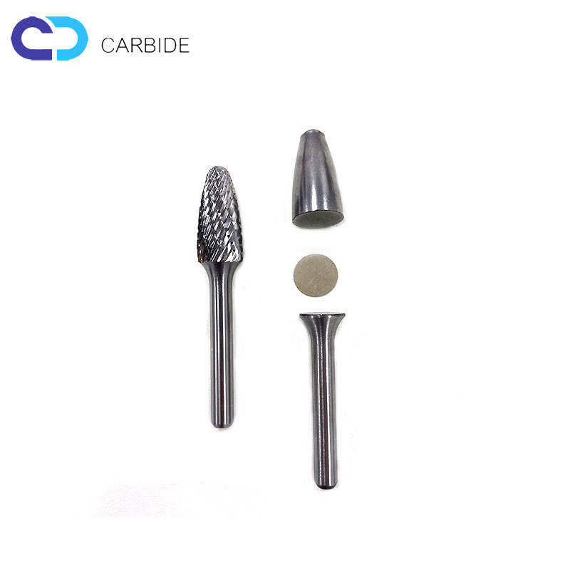tungsten carbide burr with all cut type and tooth shapes for machining surface  profile