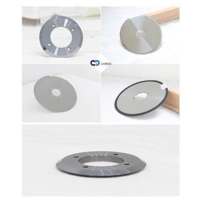 Tungsten Carbide Slitting Knife for Cutting Paperboard Boxes Corrugated Cardboard Circular Blades