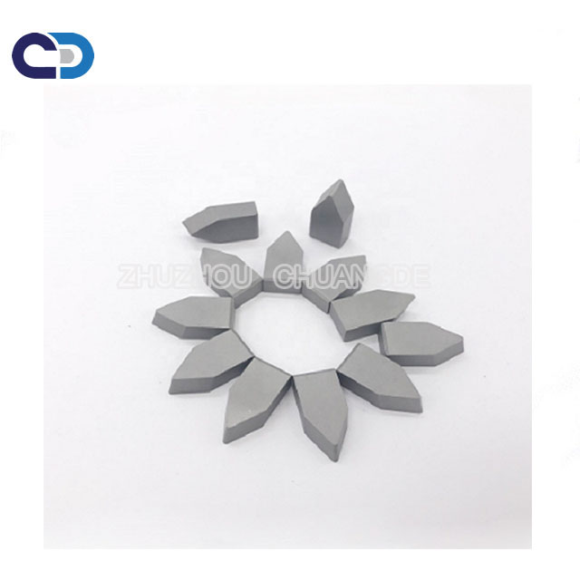 Cememted Tungsten carbide cutting tips for welding on Blades