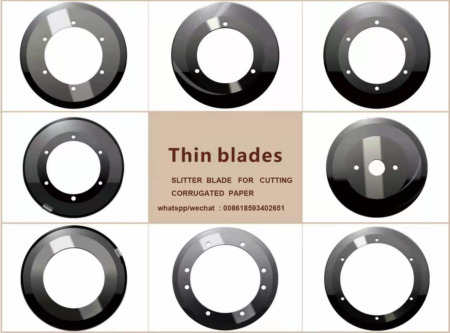 tungsten carbide slitting slitter knife circular blade for corrugated paper cutting 